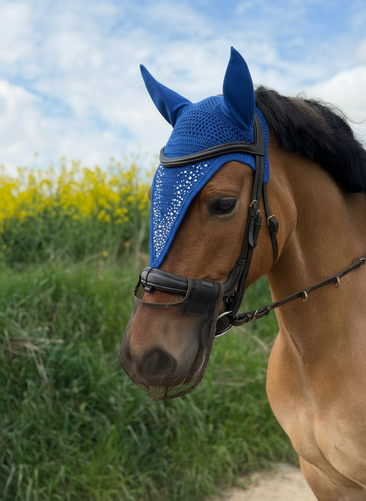 Bonnet long Echo- strass argent