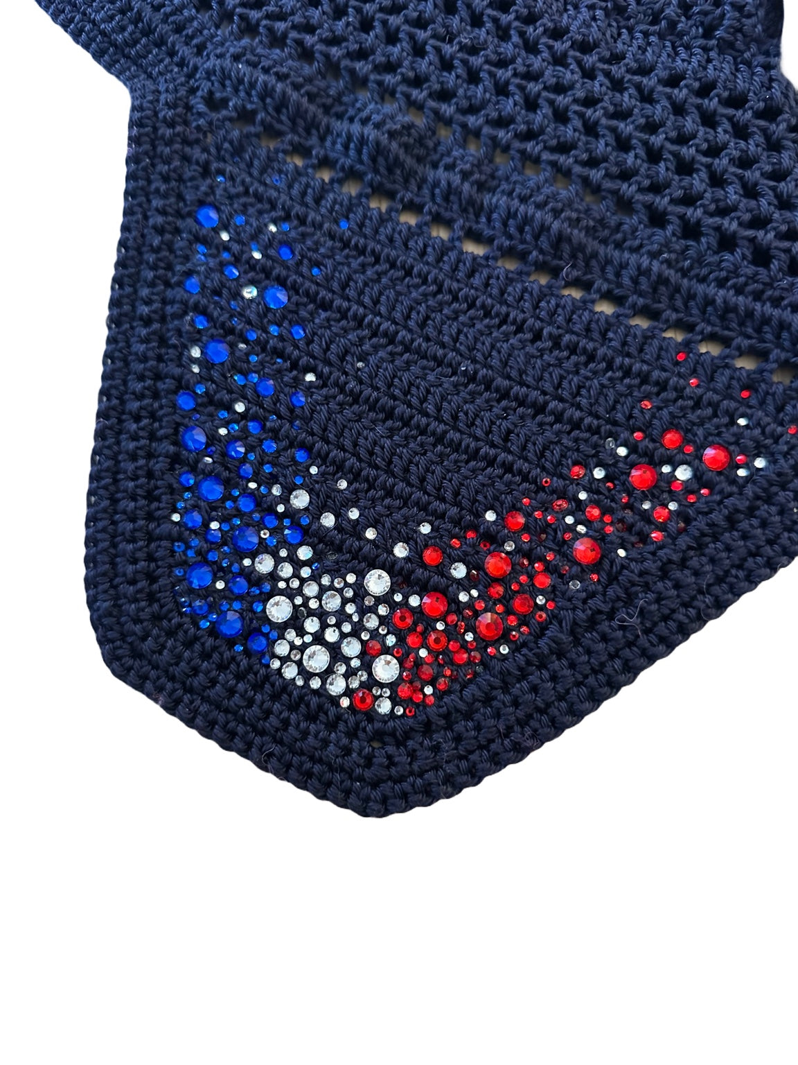 Bonnet court Dream-Strass bleu/blanc/rouge